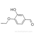 4-etoxi-3-hidroxibenzaldehído CAS 2539-53-9